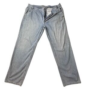 Indigo Palms Jeans Mens 42x34 (40x32) Blue Light Wash Straight Leg Denim Y2K